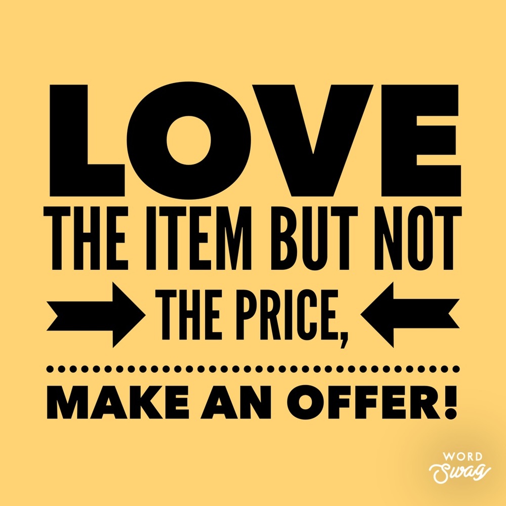 Reasonable offers accepted!